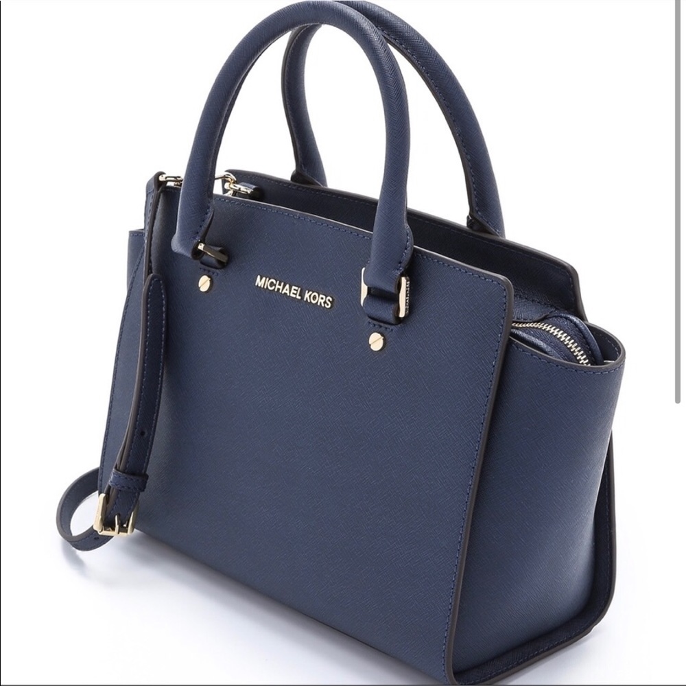 Michael Kors navy Selma bag - large